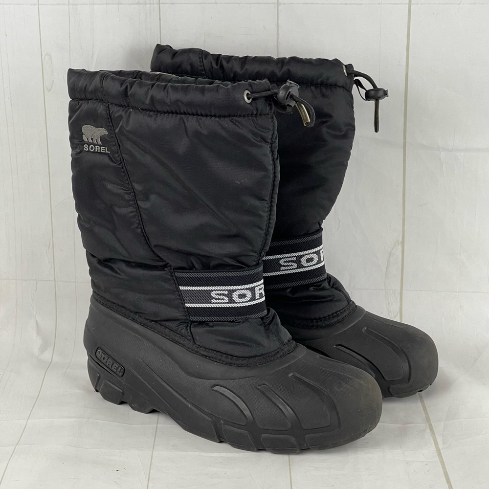 Sorel Black Snow Boots Size 6